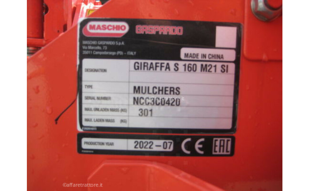Maschio GIRAFFA 160 SI New - 11