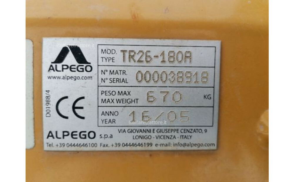 Alpego TR26 180 Used - 9