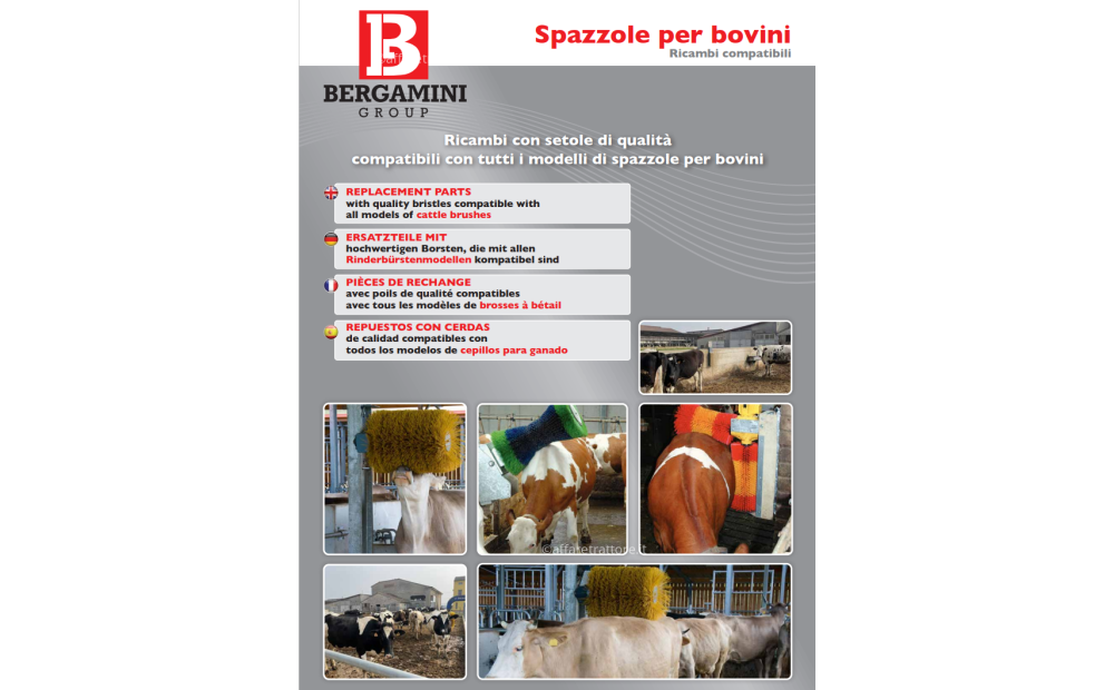 Spare parts for cattle brushes COMPATIBLE with Agricow - 2