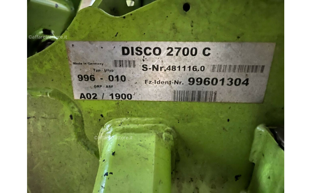 Claas Disco 2700 C Used - 5