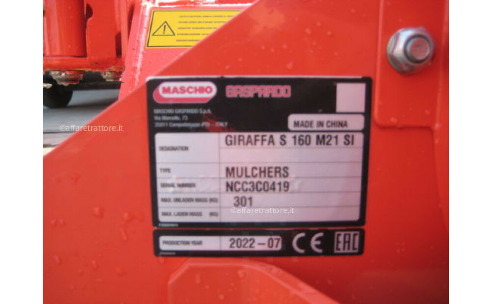 Maschio GIRAFFA 160 SI New - 10