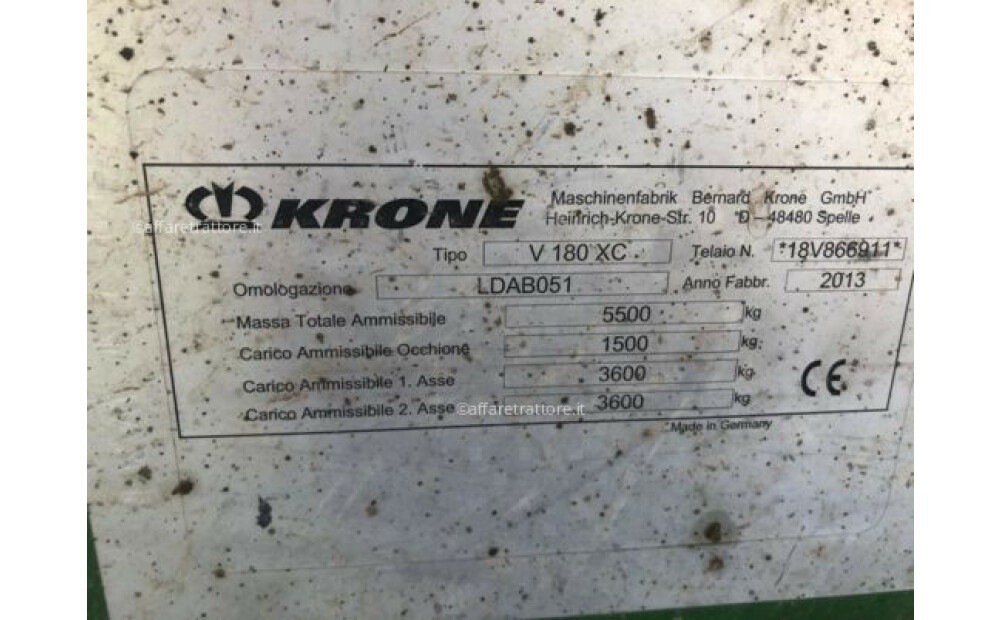 Krone V180X Used - 9